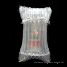 Bolsa plástica de burbujas de aire para botella frágil